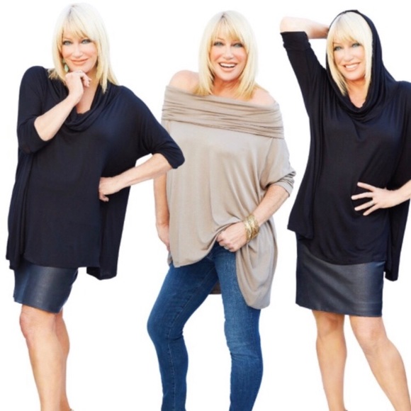 Tops - Suzanne Summers 3 Way Poncho Black XL-3XL